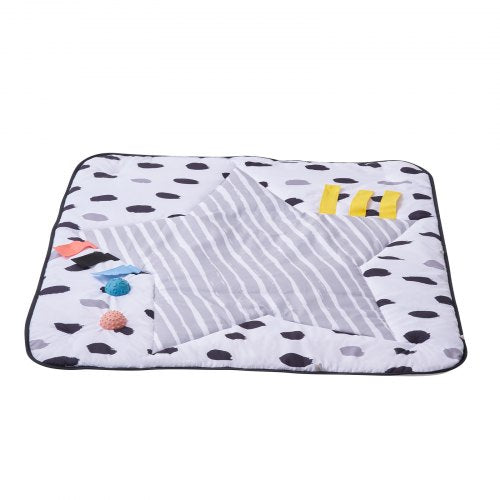 Baby Play Gym Mat Tummy Time Mat with 6 Sensory Toys Baby Activity Mat
