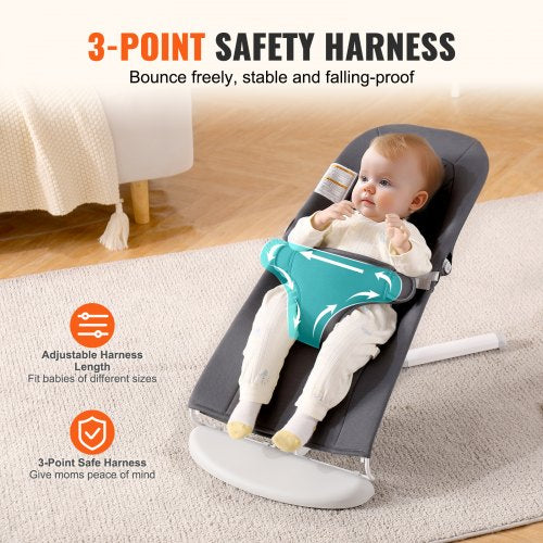 Baby Bouncer Folding Bouncer Seat for Babies 09 Months Newborn Bouncer