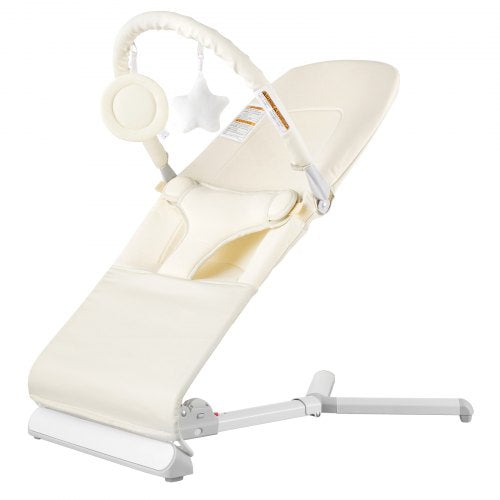 Baby Bouncer Folding Bouncer Seat Chair for Babies 09 Months with Toy Bar –
