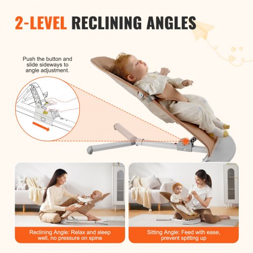 Baby Bouncer Folding Bouncer Seat for Babies 09 Months Newborn Bouncer