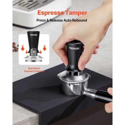 Espresso Tamper 51mm Spring Loaded Coffee Tamper 30 lbs Tamper Tool
