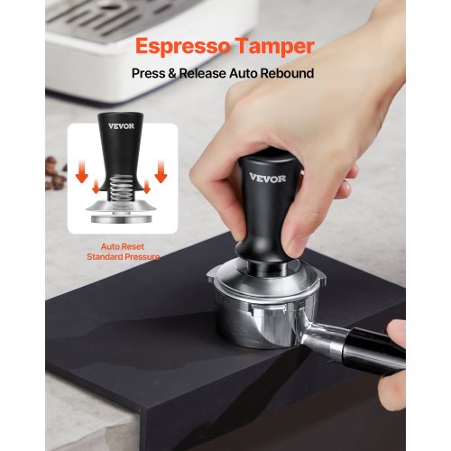 Espresso Tamper 53mm Spring Loaded Coffee Tamper 30 lbs Tamper Tool