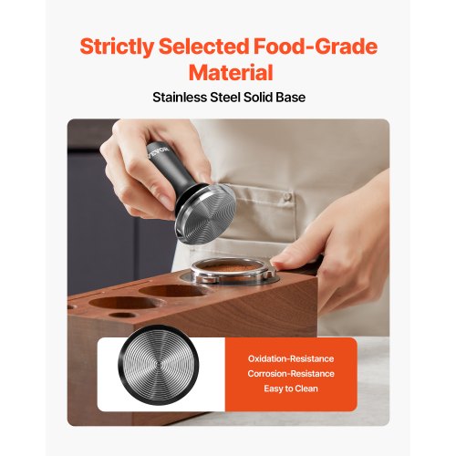 Espresso Tamper 53mm Spring Loaded Coffee Tamper 30 lbs Tamper Tool