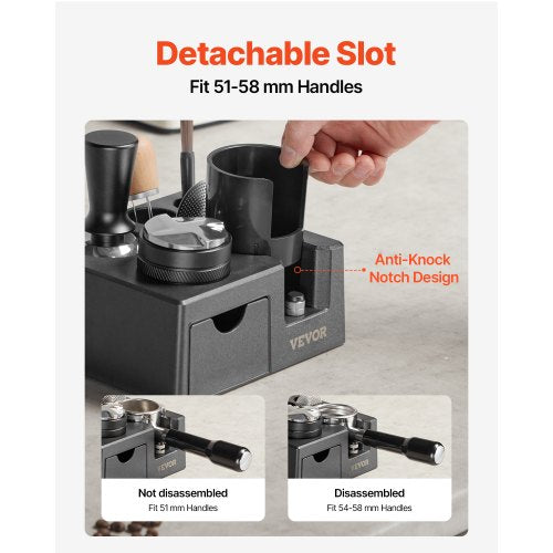 Espresso Tamping Station ABS Material 7in1 Multifunctional Tamping