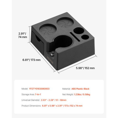 Espresso Tamping Station ABS Material 7in1 Multifunctional Tamping