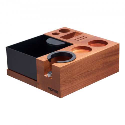 Espresso Tamping Station Sapele Wood 9in1 Multifunctional Tamping