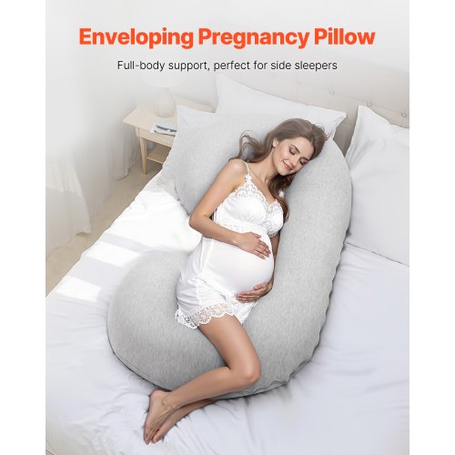 Pregnancy Pillow CShaped Full Body Maternity Pillow for Sleeping