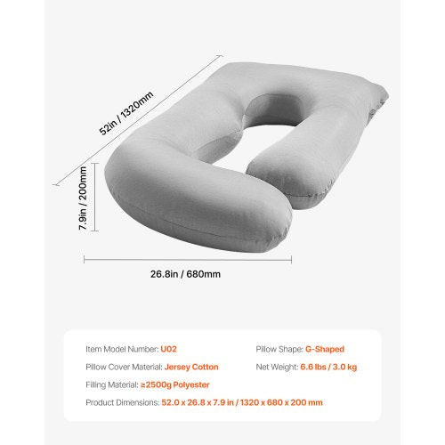 Pregnancy Pillow GShaped Maternity Pillow for Sleeping FullBody Support