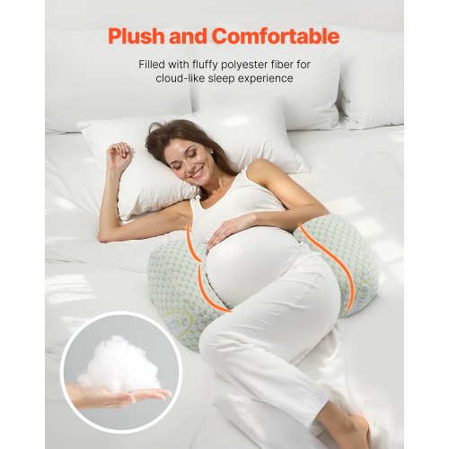 Pregnancy Wedge Pillow WShaped Maternity Pillow for Pregnant Women Soft