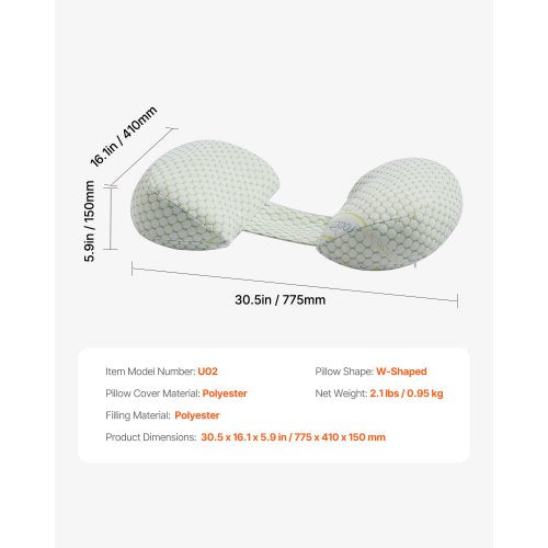 Pregnancy Wedge Pillow WShaped Maternity Pillow for Pregnant Women Soft