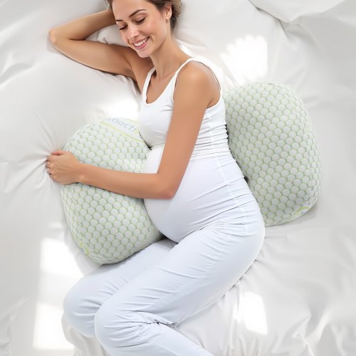 Pregnancy Wedge Pillow WShaped Maternity Pillow for Pregnant Women Soft