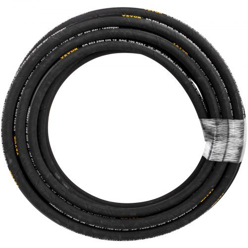 Hydraulic Hose 12 inch x 100 ft Coiled Hydraulic Hose 4000 PSI Rubber