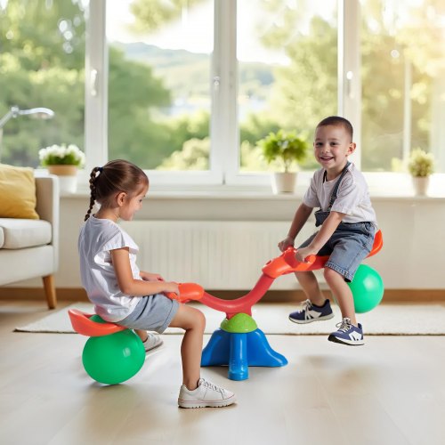 Kids Seesaw 55 lbs Load Capacity per Seat Sit and Spin Teeter Totter