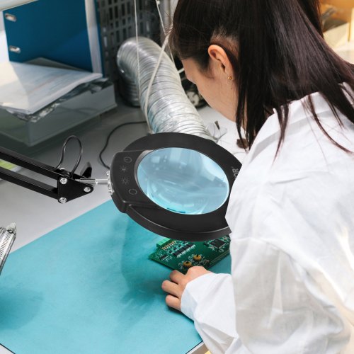 Magnifying Glass with Light and Stand 5X Magnifying Lamp 43 Glass Lens