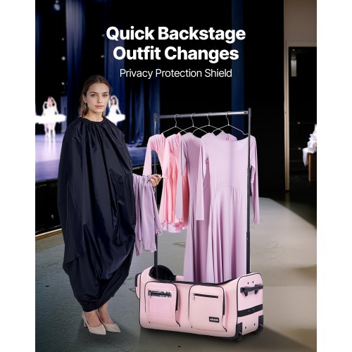 Dance Bag with Garment Rack 29 Inch Rolling Dance Duffel with Wheels USB