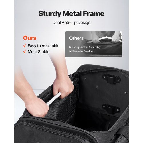 Dance Bag with Garment Rack 23 Inch Rolling Dance Duffel with Wheels USB
