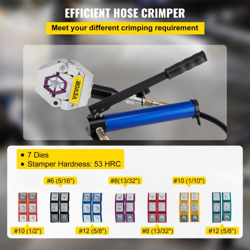 Manually Operated AC Hose Crimper FS7842B Separable Hydraulic Hose Crimper