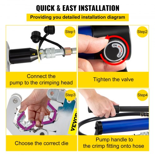 Manually Operated AC Hose Crimper FS7842B Separable Hydraulic Hose Crimper