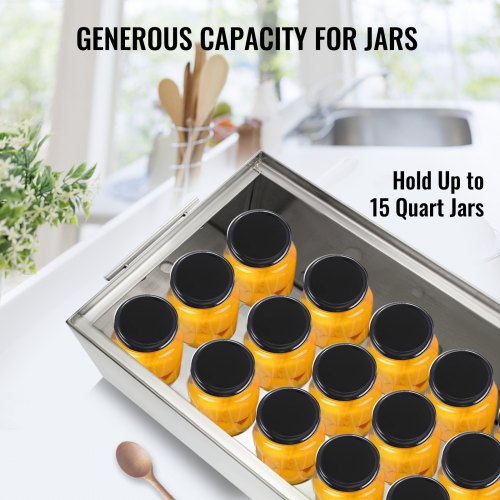 Water Bath Canner 15 Quart Stove Top Canner Pot Boiling Water Canners with 2