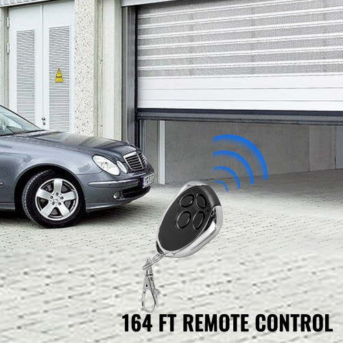Garage Roller Door Opener 800 N Lift Force 16.4 ft Remote Control 110V