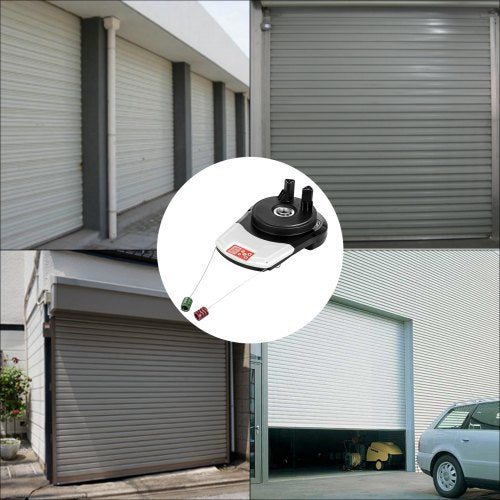 Garage Roller Door Opener 800 N Lift Force 16.4 ft Remote Control 110V