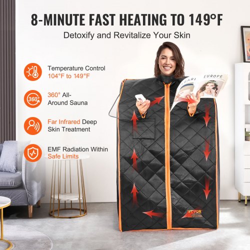 Portable Sauna Tent 1050W Personal Sauna Kit for Home Spa Detoxify