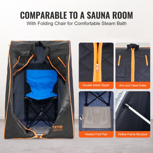 Portable Sauna Tent 1050W Personal Sauna Kit for Home Spa Detoxify