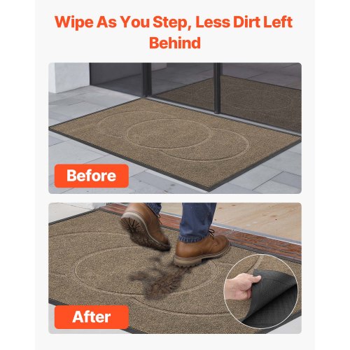 Front Door Mat 47 x 32 in Commercial Floor Mat for Indoor and Outdoor