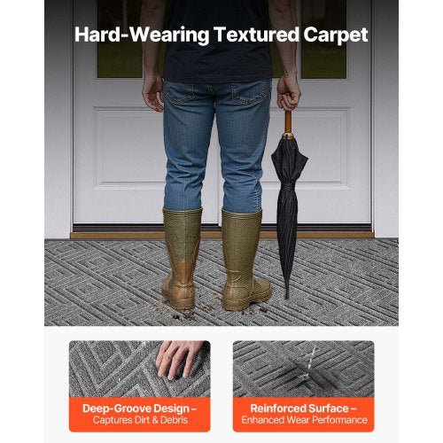 Front Door Mat 61.5 x 36 in Commercial Floor Mat for Indoor and Outdoor
