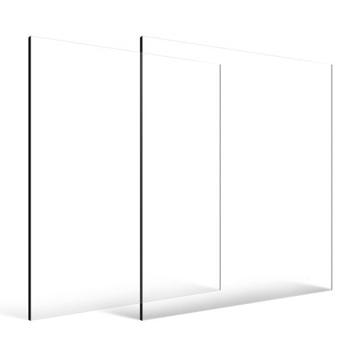 Plexiglass Acrylic Sheet 2Pack Plastic Sheets 24 x 36 Inch 14 Inch Thick