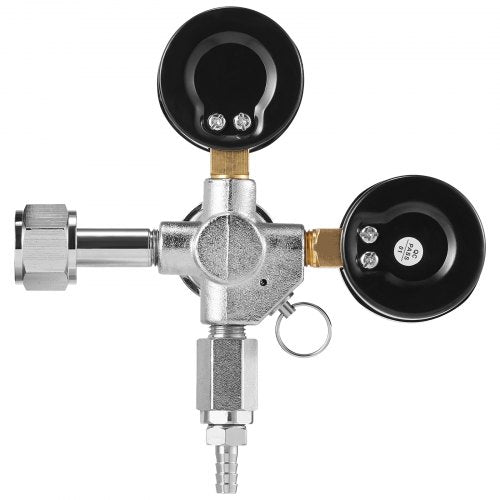Double Gauge Regulator CO2 Regulator Gauge with 060PSI Heavy Duty CO2