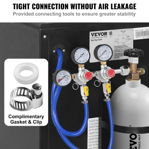 Triple Gauge Regulator CO2 Regulator Gauge with 060PSI Heavy Duty CO2