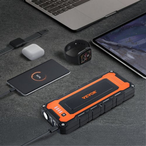 Jump Starter 3000A Peak Car Battery Starter Power Pack Portable Battery