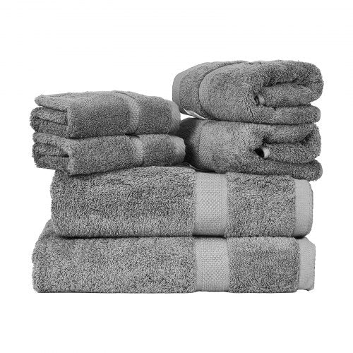 6Piece Towel Set 600 GSM 100 Cotton Towels for Bathroom 2 Bath Towels 2