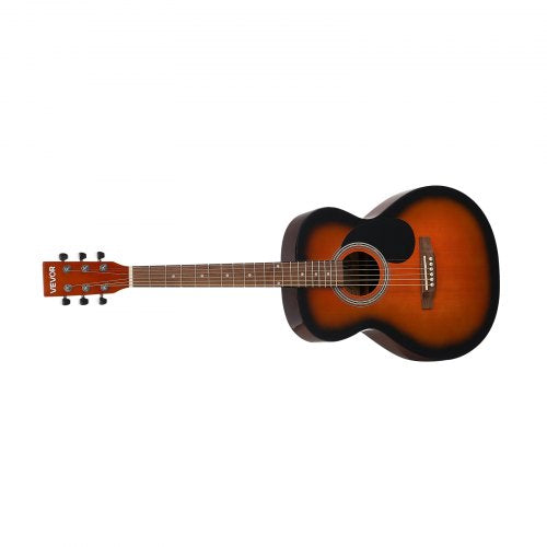 Dreadnought Acoustic Guitar 40 in 6String Sunburst Solid Top Guitar