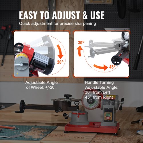Circular Saw Blade Sharpener 370W 3600RPM Rotary Angle Mill Grinder Saw