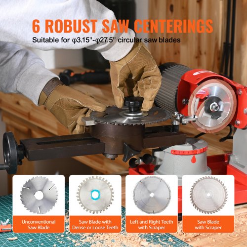 Circular Saw Blade Sharpener 370W 3600RPM Rotary Angle Mill Grinder Saw