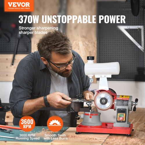 Circular Saw Blade Sharpener 370W Saw Blade Grinding with Water Injection