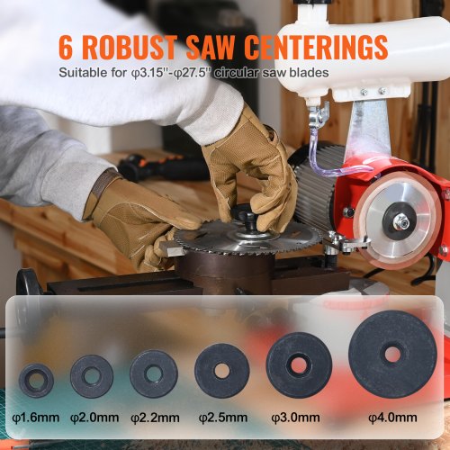 Circular Saw Blade Sharpener 370W Saw Blade Grinding with Water Injection