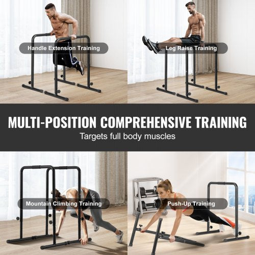Dip Bars 440 lbs Capacity Heave Duty Dip Stand Station with Adjustable