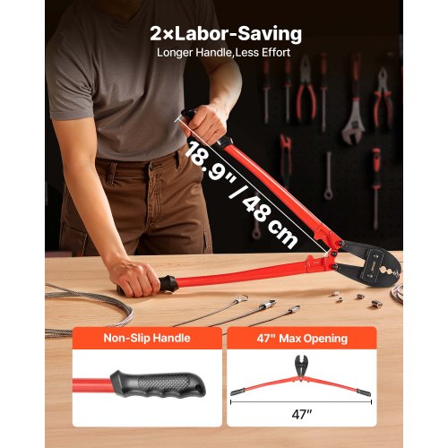 30 Hand Swager Swaging Tool for 532 14 and 516 Wire Rope Cable –