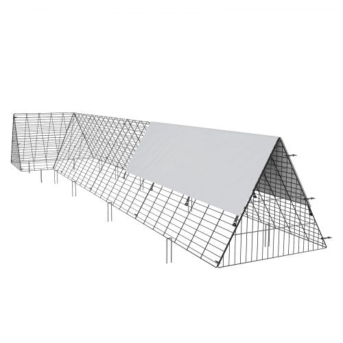 Chicken Tunnels 1575 x 394 x 242 inchLxWxH Chicken Tunnels for Yard