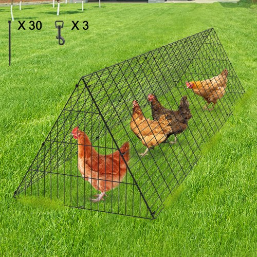 Chicken Tunnels 1181 x 28 x 24.2 inch LxWxH Chicken Tunnels for Yard