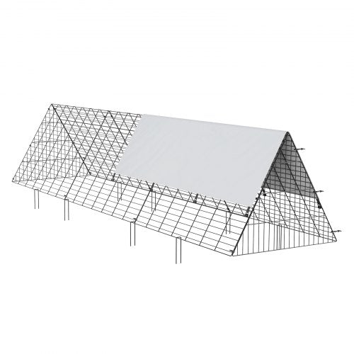 Chicken Tunnels 1181 x 28 x 24.2 inch LxWxH Chicken Tunnels for Yard