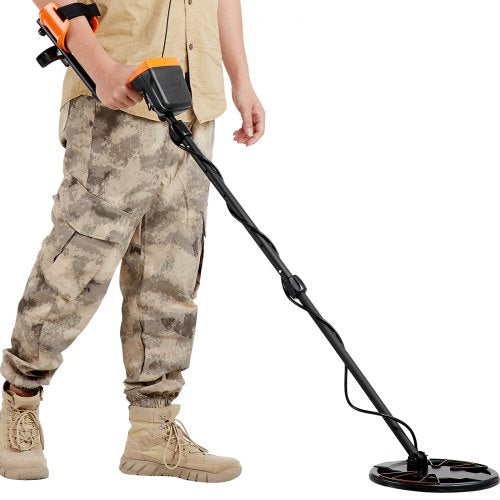 Metal Detector for Adults Kids 10 Inch Waterproof Search Coil with LCD
