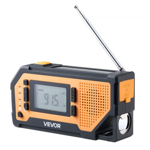 Emergency Weather Radio 2000mAh Battery FMAMWBNOAA Alert Solar Hand