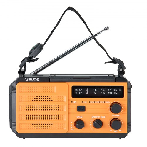 Emergency Weather Radio 8000mAh Battery FMAMWBNOAA Alert Solar Hand