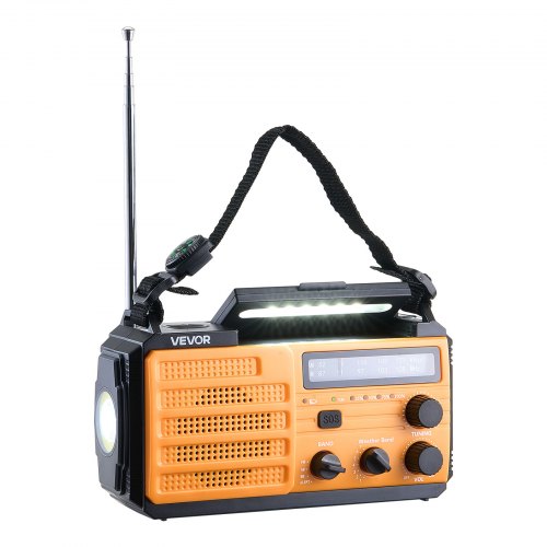 Emergency Weather Radio 8000mAh Battery FMAMWBNOAA Alert Solar Hand