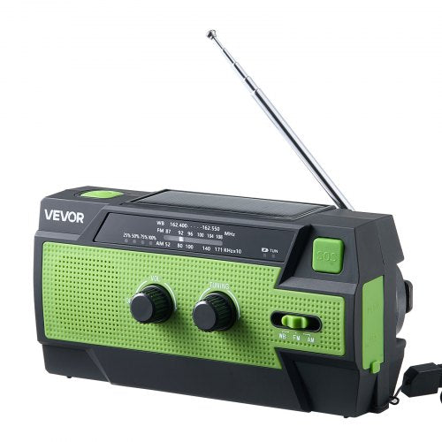 Emergency Weather Radio 4000mAh Battery FMAMWBNOAA Alert Solar Hand