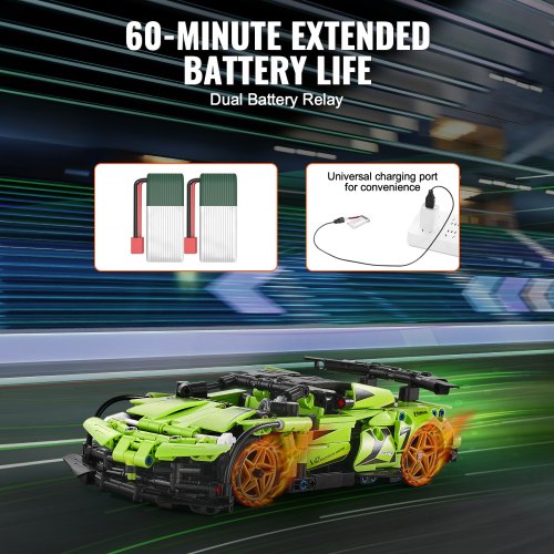 STEM Building Toys for Kids 2in1 461 PCS Blocks Remote Control Car